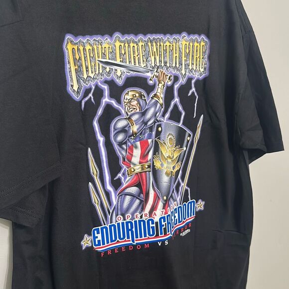 Vintage 7.62 Design Mens Black 90's Distinctive MIlitary Apparel T-Shirt Size XL - Picture 2 of 8